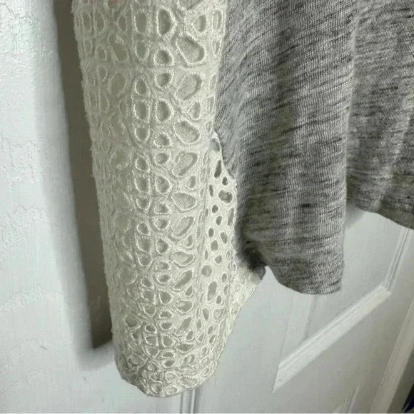 J. Crew Tank Top Lace Grey & White  Size Extra Small - Picture 11 of 16